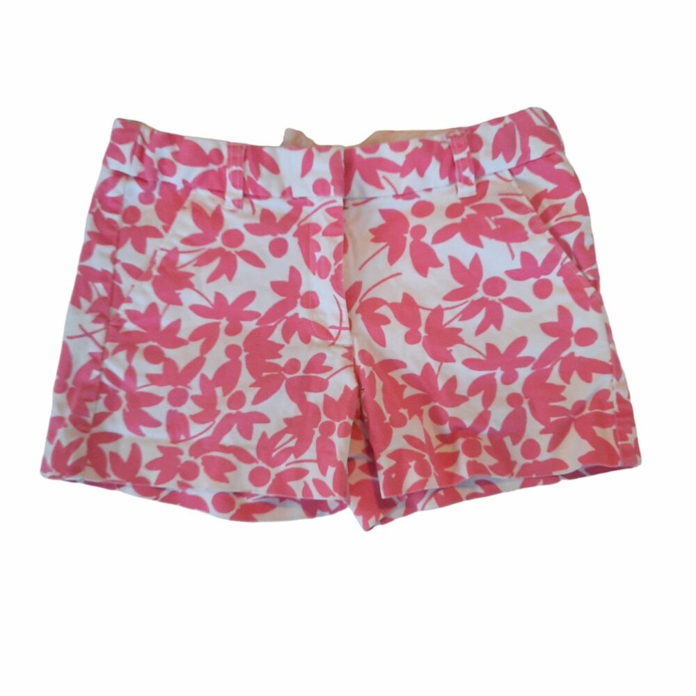 Crewcuts Girls Pink Floral Chino Shorts 12